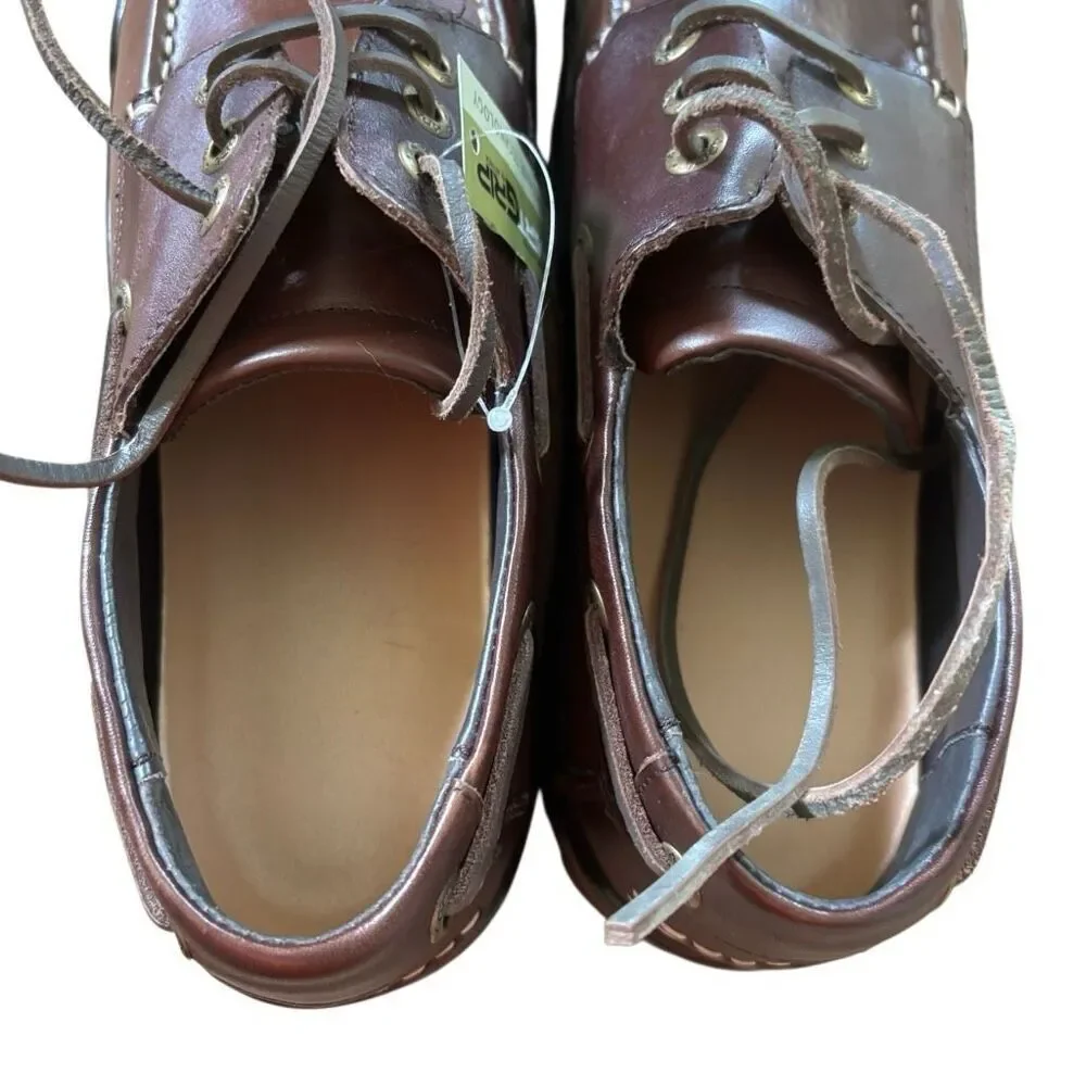 APEX B2900MM Size Men’s 9 Medium 2 Tone Brown Comfort Boat Shoes *New*